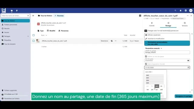 NextCloud - Partage Exterieur
