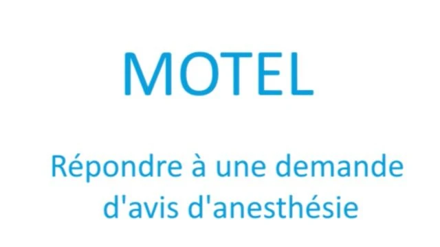 Demande d'avis Anesthésie - Répondre