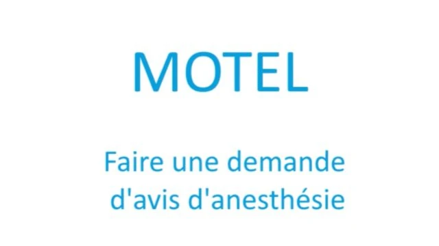 Demande d'avis Anesthésie - Demander