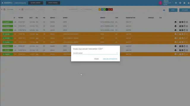Rubis - Transports Sanitaire Tuto Annulation Commande Simple